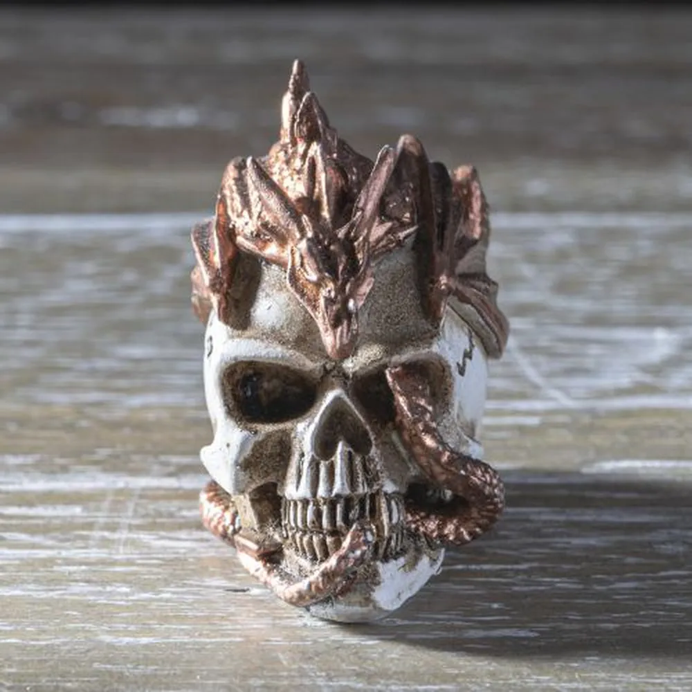 1.5" Miniature Skull Statue - Dragon Keeper