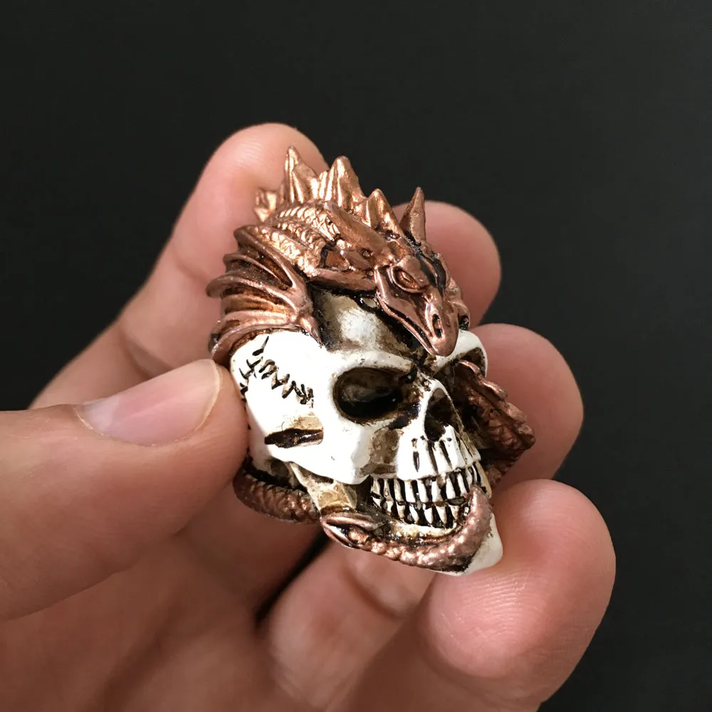 1.5" Miniature Skull Statue - Dragon Keeper