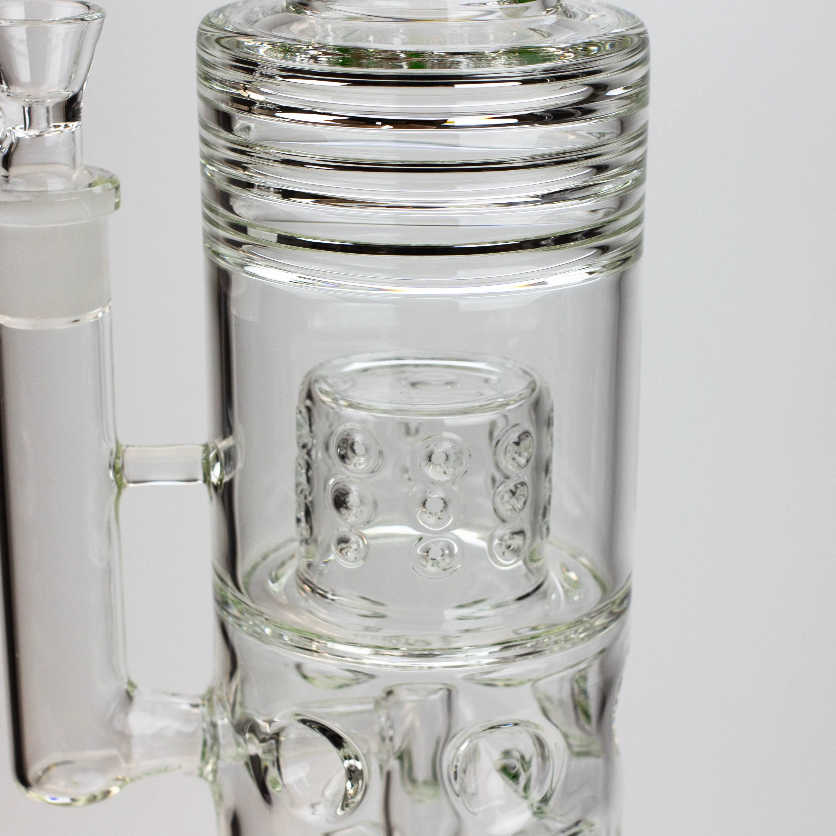 18" Water Bong Thriple Mini Showerhead Perc