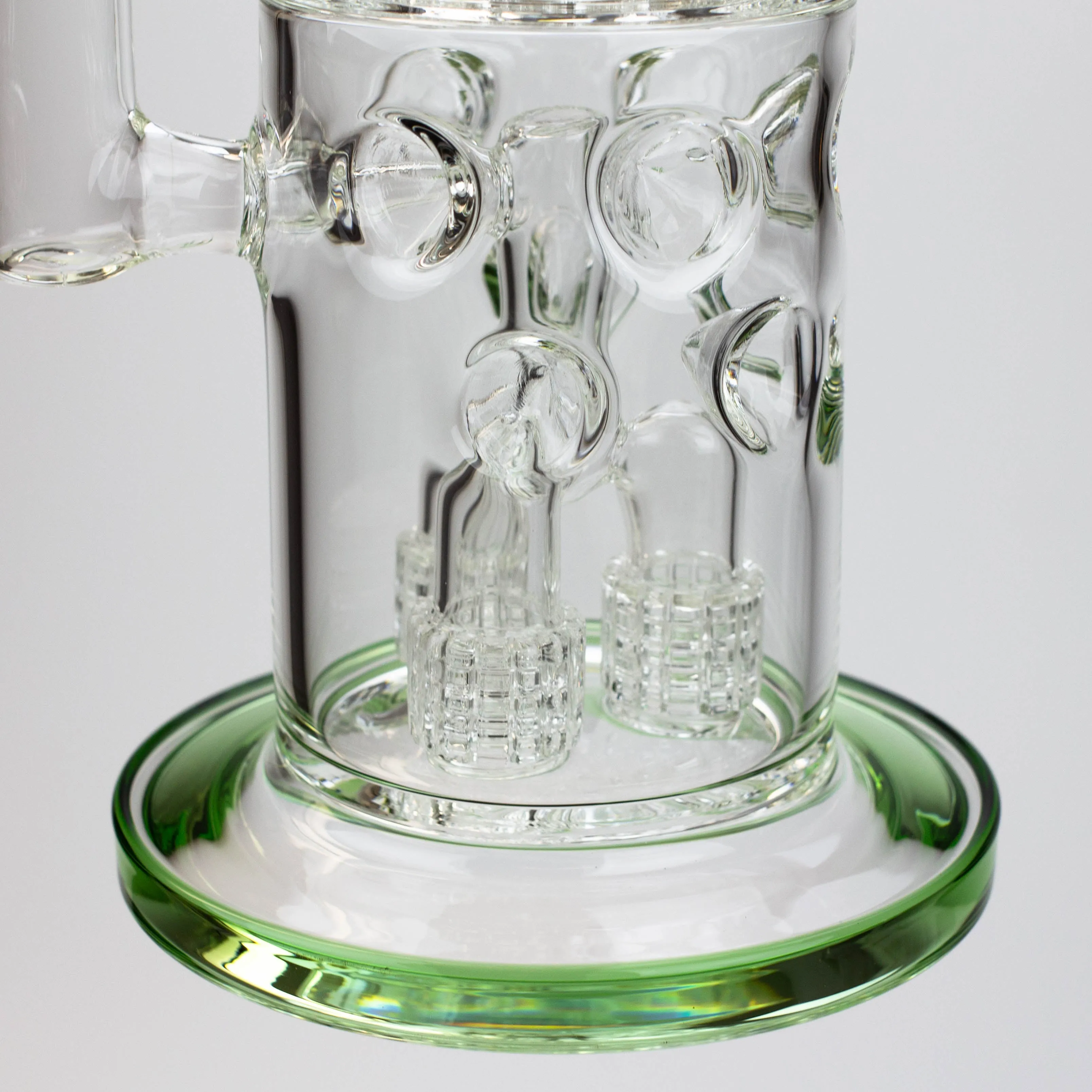 18" Water Bong Thriple Mini Showerhead Perc