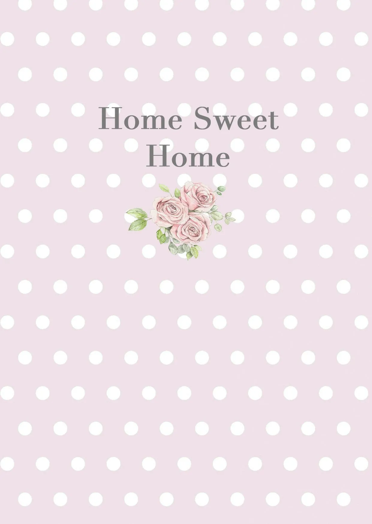 A6 Greeting Card with Ceramic Keepsake - Rose Home Sweet Home