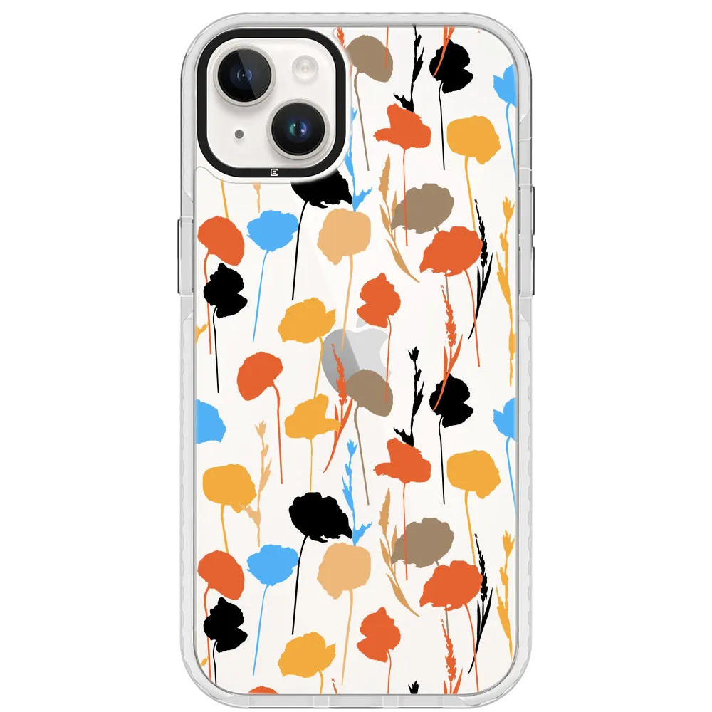 Abstract Fall Flowers Impact iPhone Case