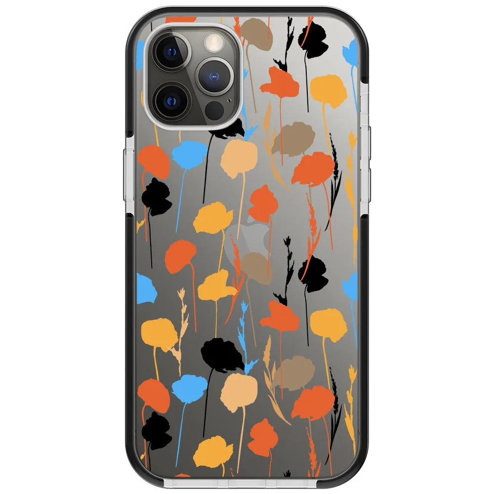 Abstract Fall Flowers Impact iPhone Case