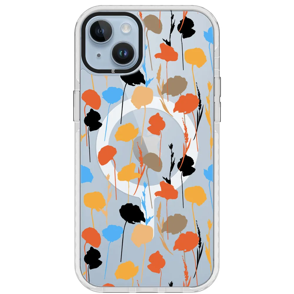 Abstract Fall Flowers Impact iPhone Case