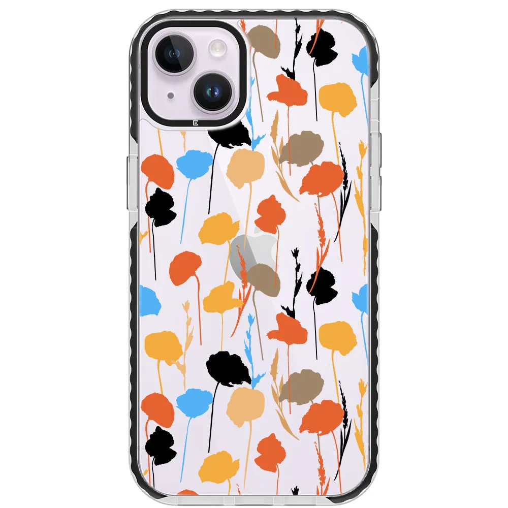 Abstract Fall Flowers Impact iPhone Case