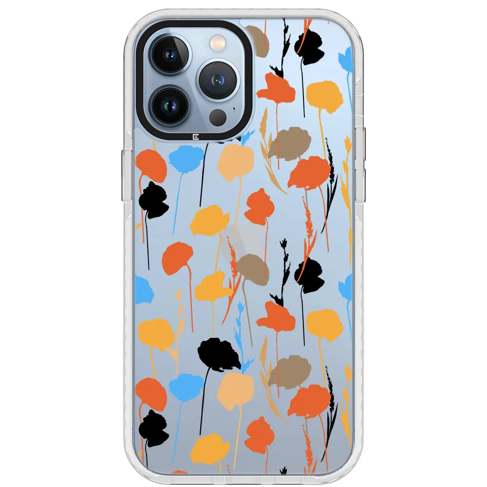 Abstract Fall Flowers Impact iPhone Case