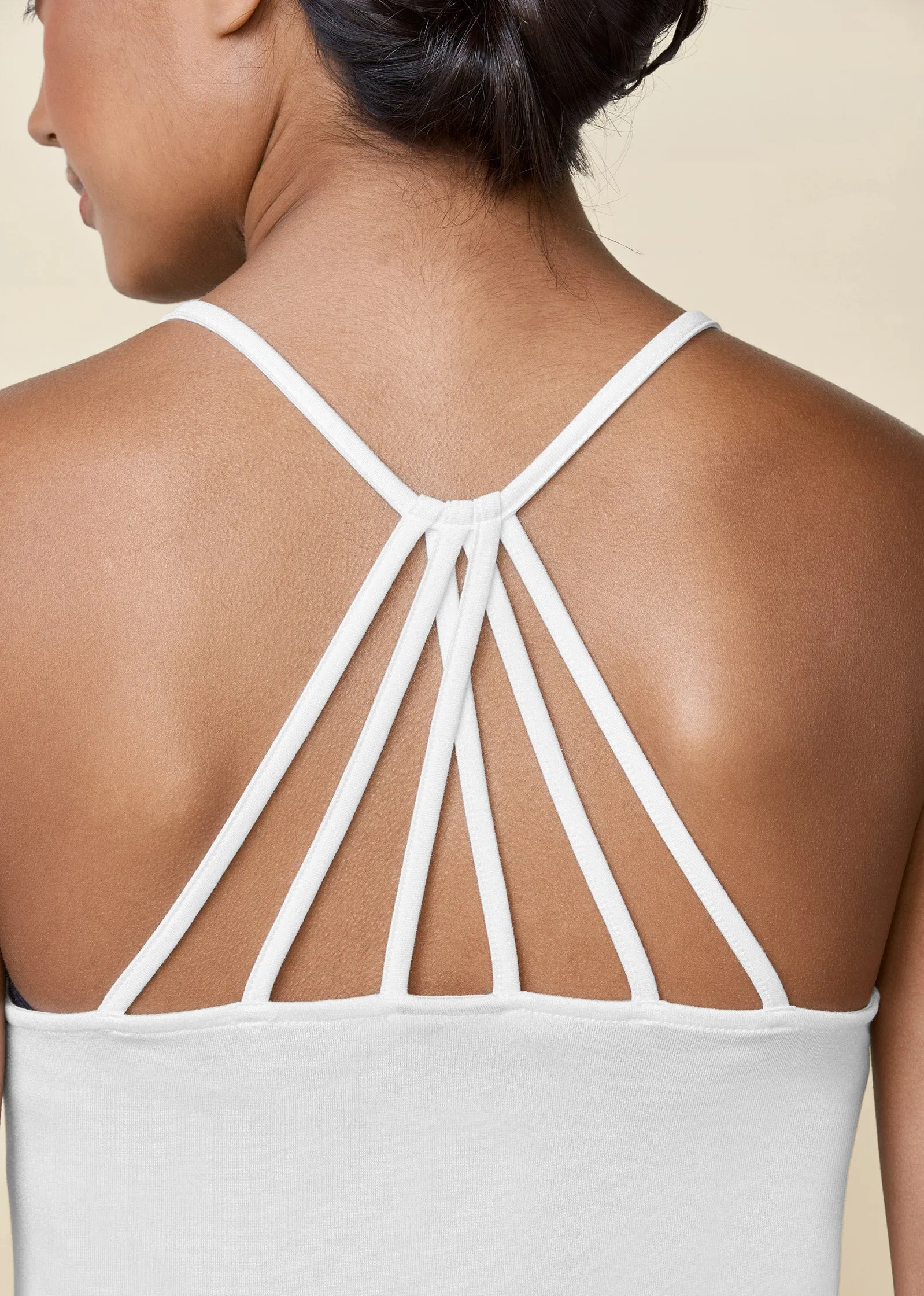 Back Detail Top - White