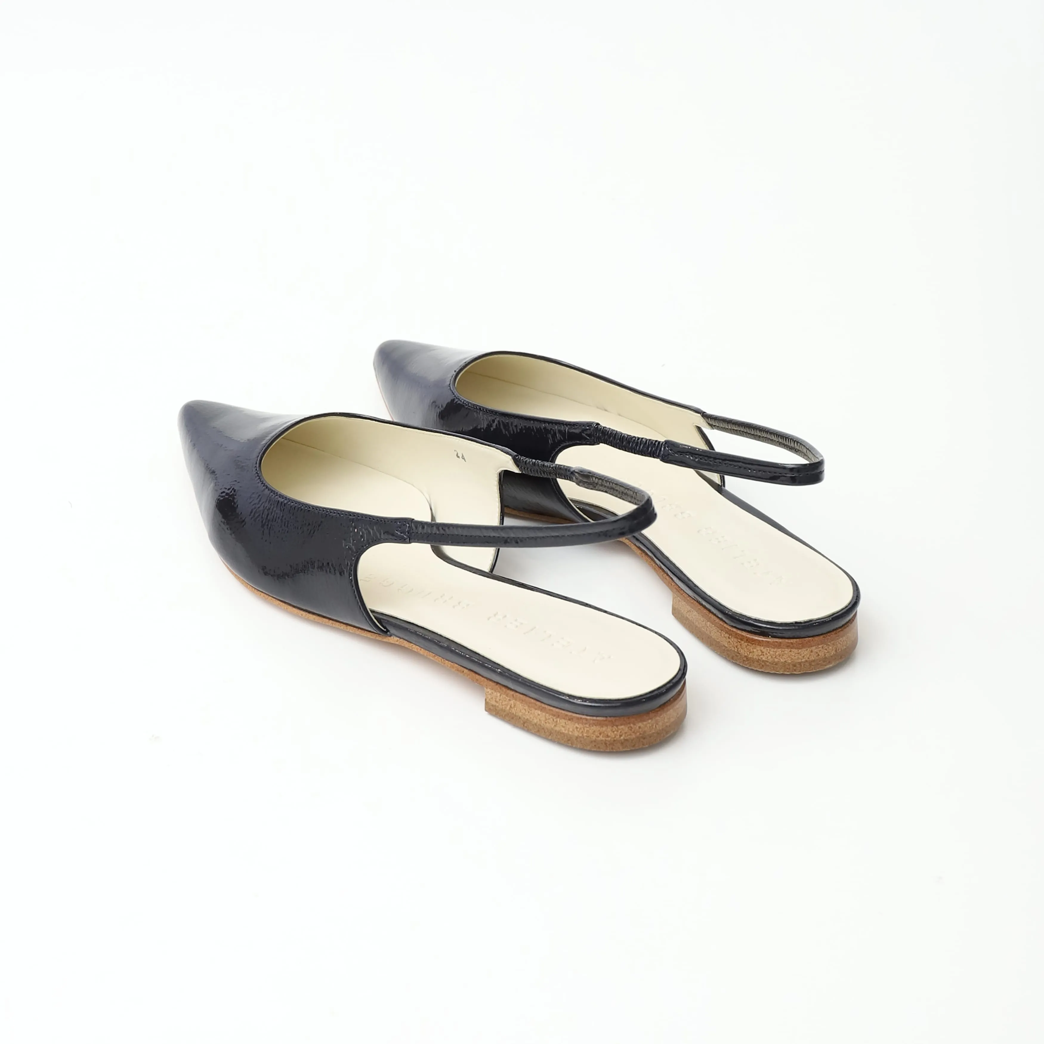 Back sling flat shoes