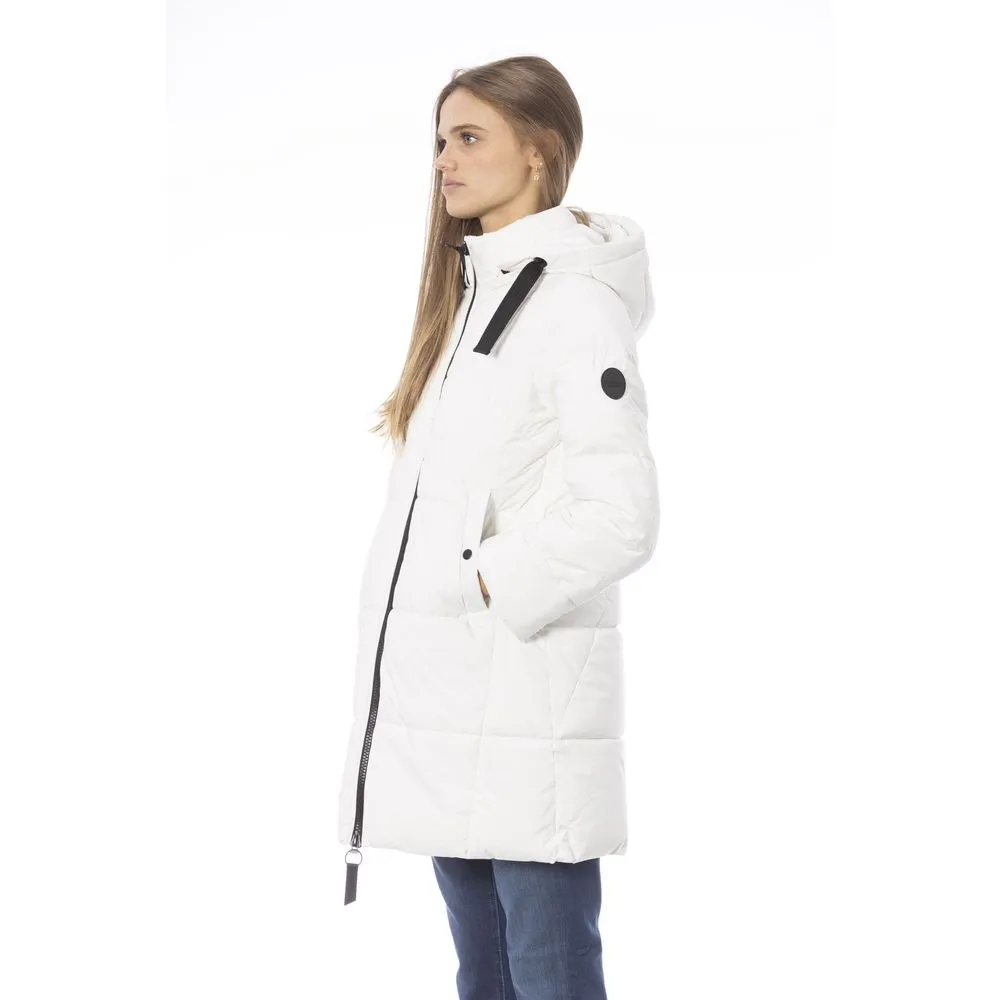 Baldinini Trend White Polyester Women Coat