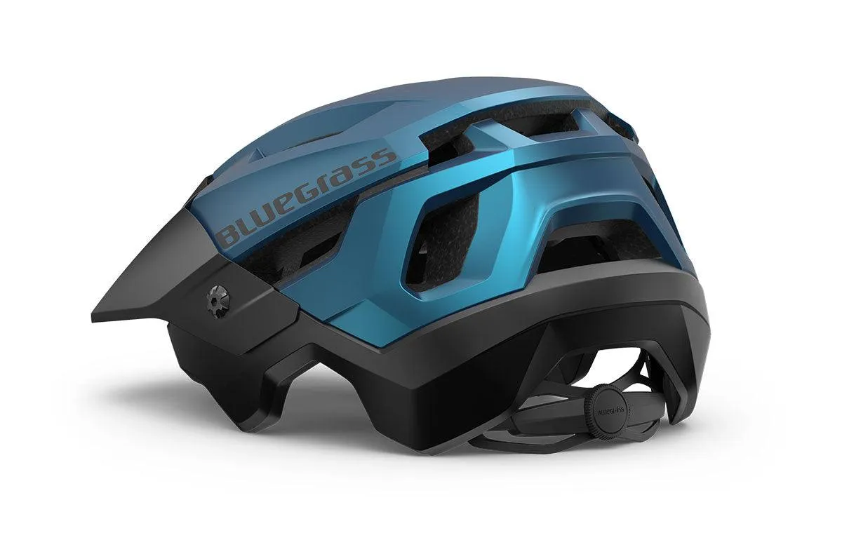 Bluegrass Rouge MTB Cycling Helmet (Blue Metallic,Off-White/Matt)