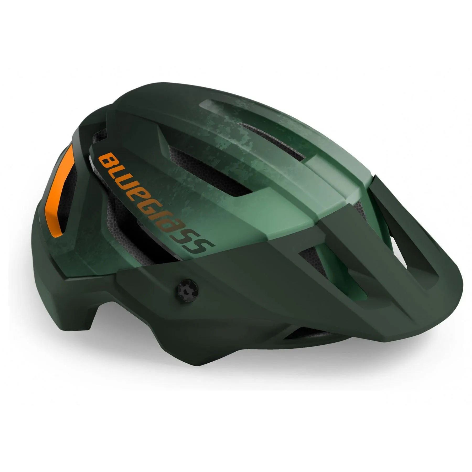 Bluegrass Rouge MTB Cycling Helmet (Green/Orange/Matt)