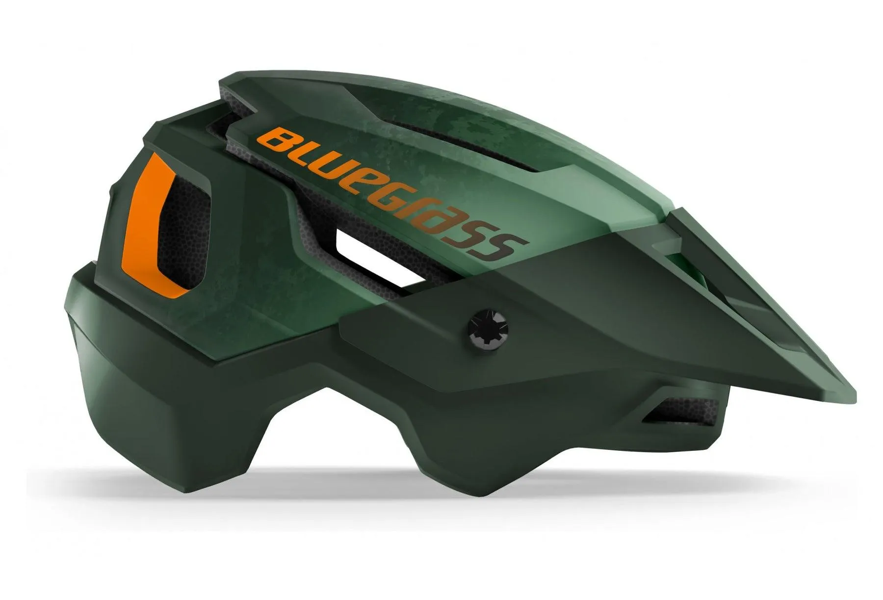 Bluegrass Rouge MTB Cycling Helmet (Green/Orange/Matt)