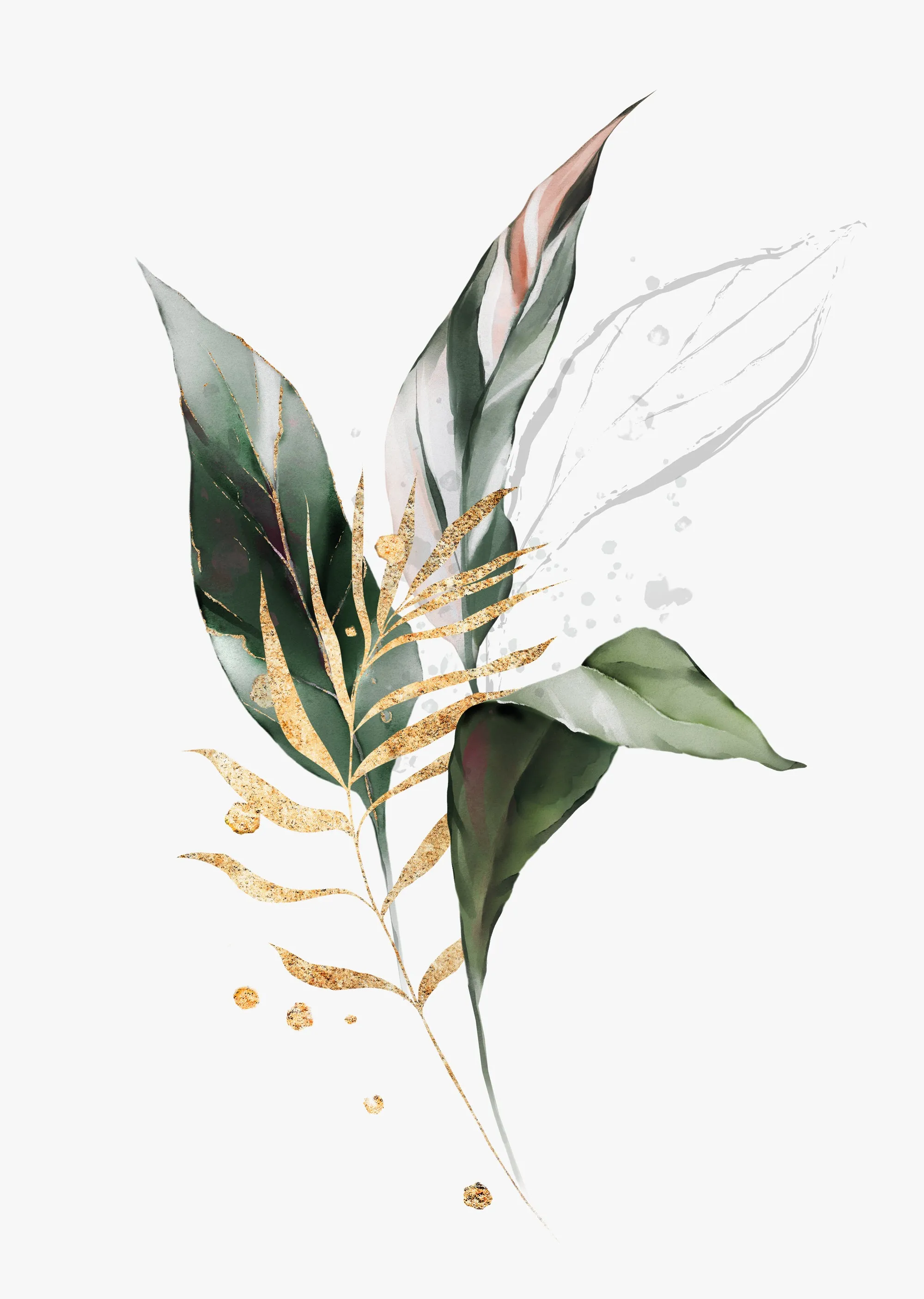 Botanical Wall Art Print 'Lush' - Plant Prints, Botanical Art Prints and Botanical Illustrations