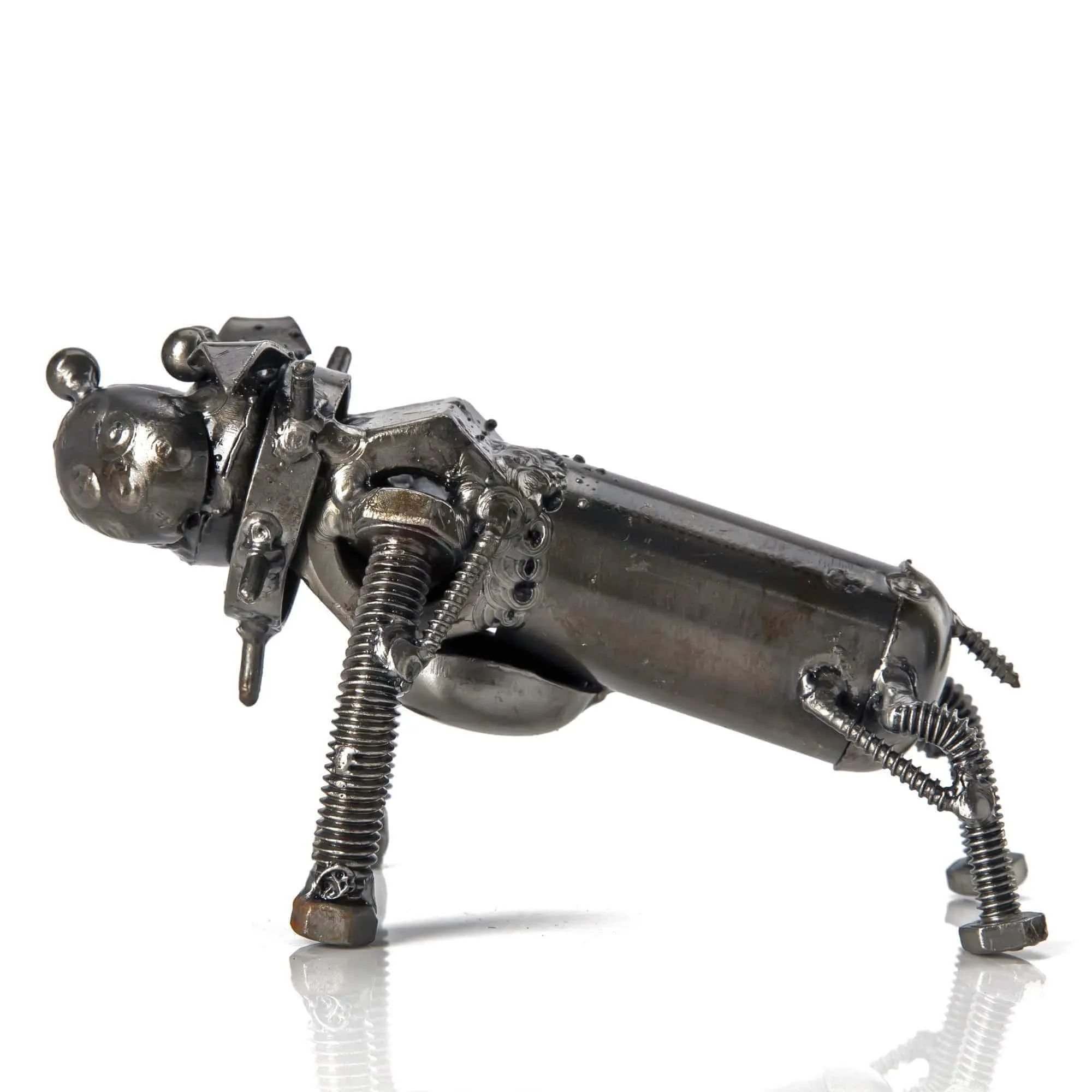 Bull Dog Inspired Recycled Metal Sculpture