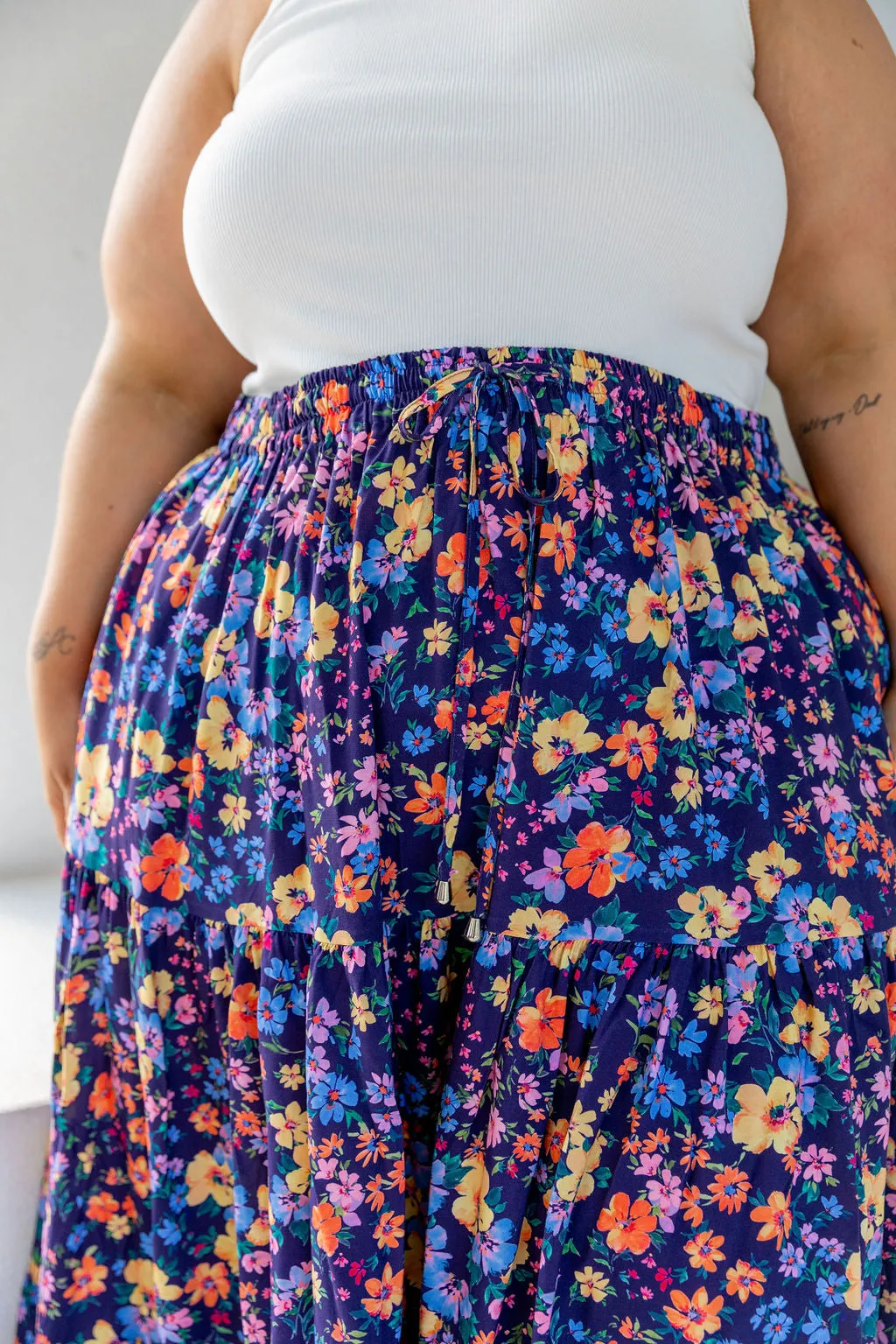 Carrie Maxi Skirt in Posie