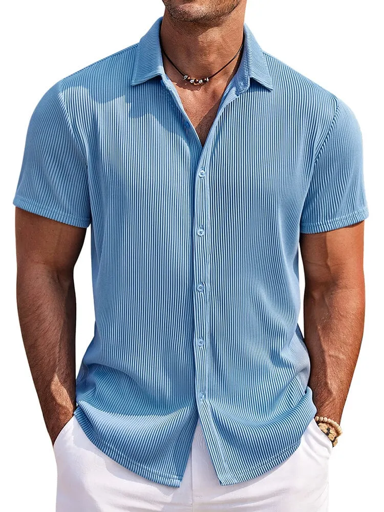 Casual Fashion Striped Textured Shirt (US Only)