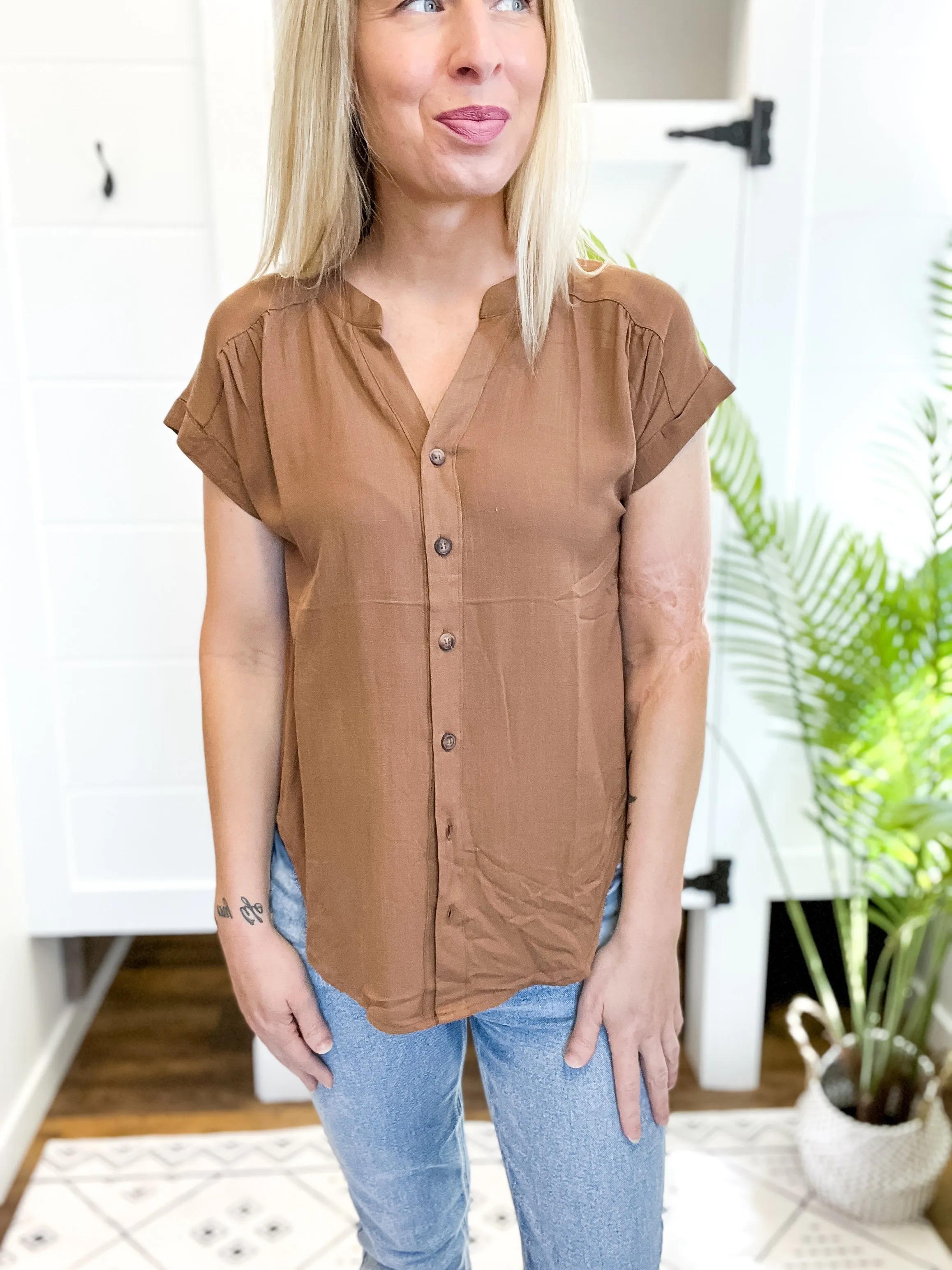 Chances Blouse - Brown