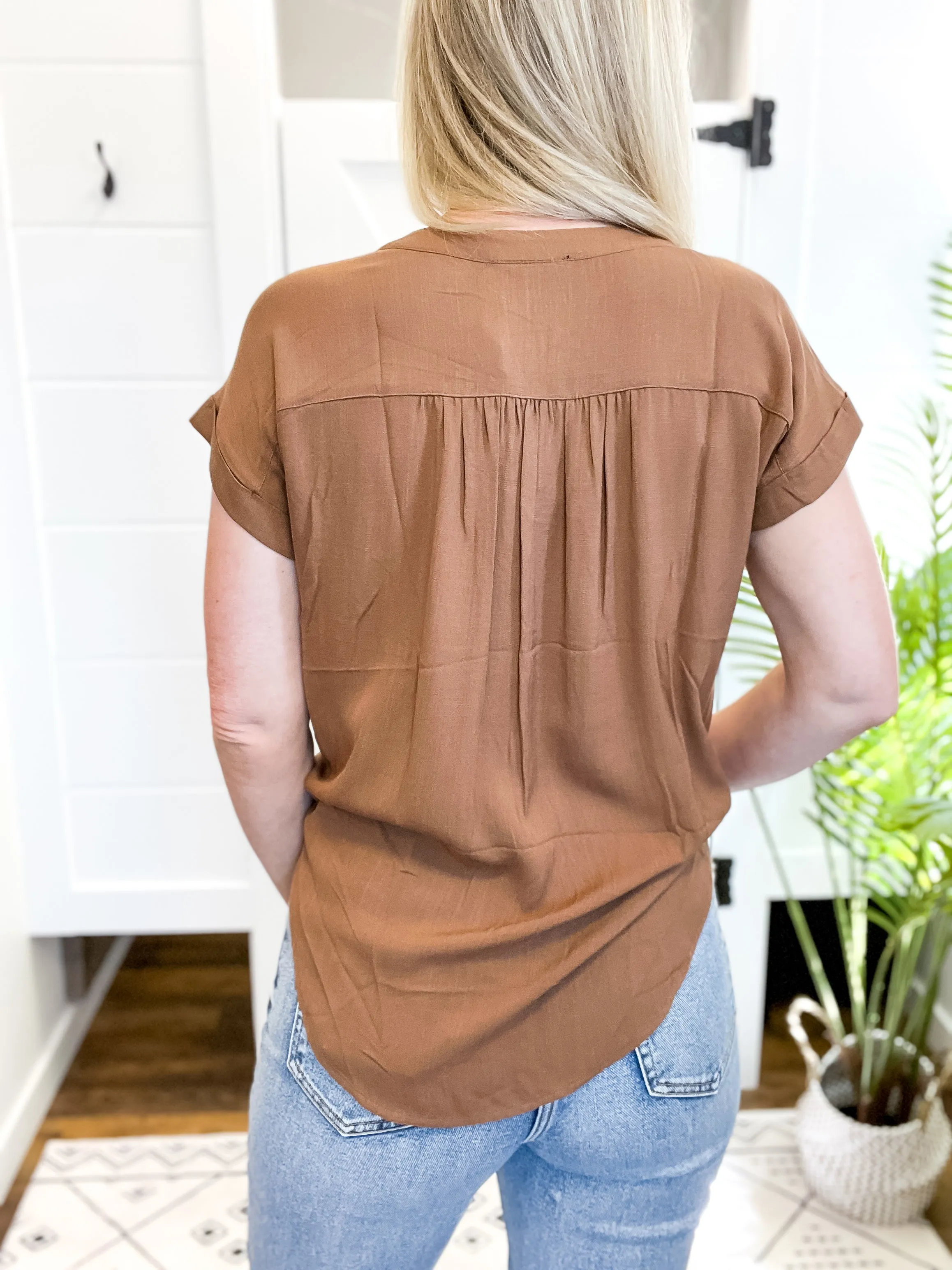 Chances Blouse - Brown