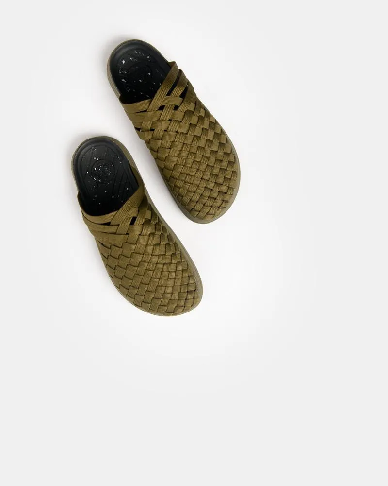 Colony Sandal in Olive/Black