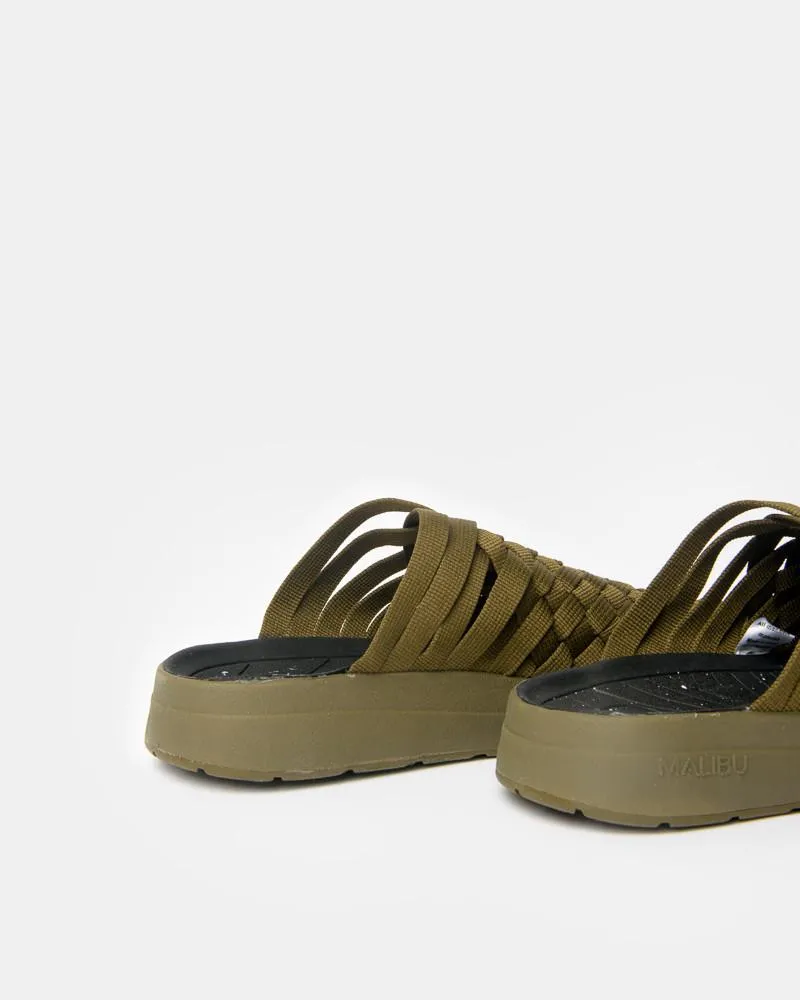 Colony Sandal in Olive/Black