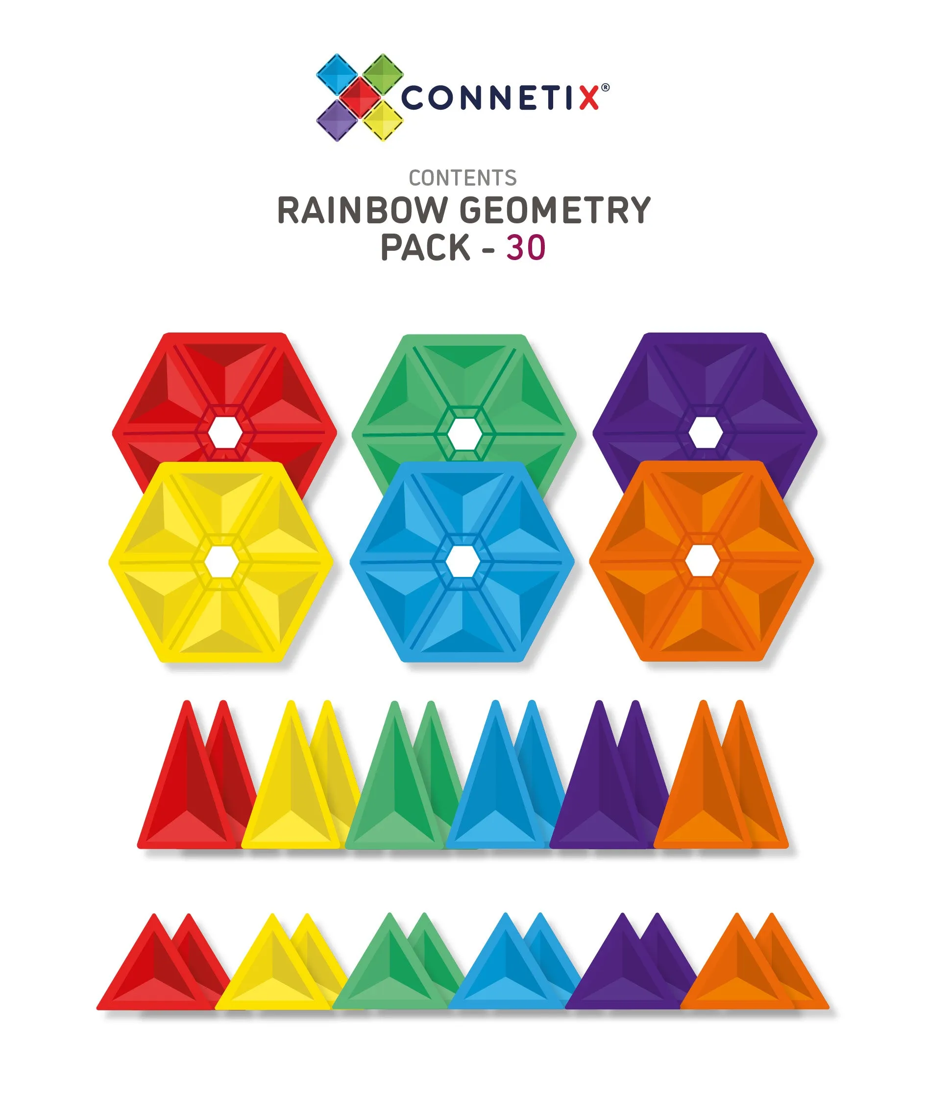 Connetix 30 Piece Geometry Pack