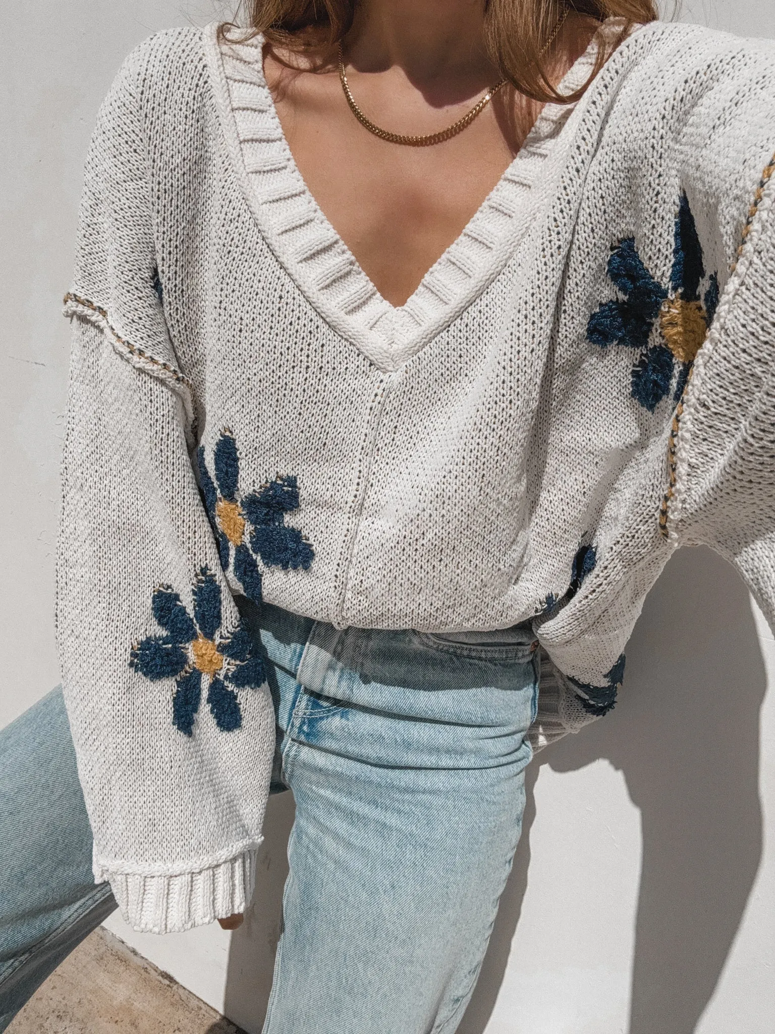 Daisy Baby Knit Sweater