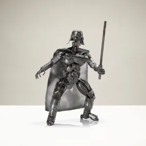 Darth Vader with Sword Inspired Recycled Metal Sculpture