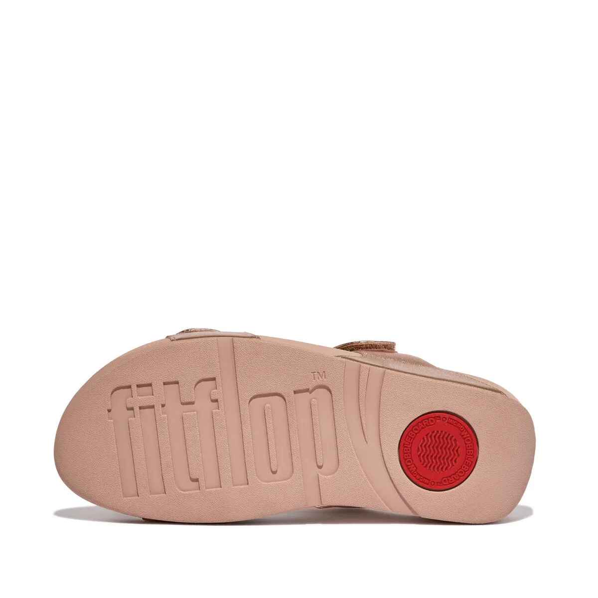 Fit Flop Lulu Adjustable Slides Rose Gold    