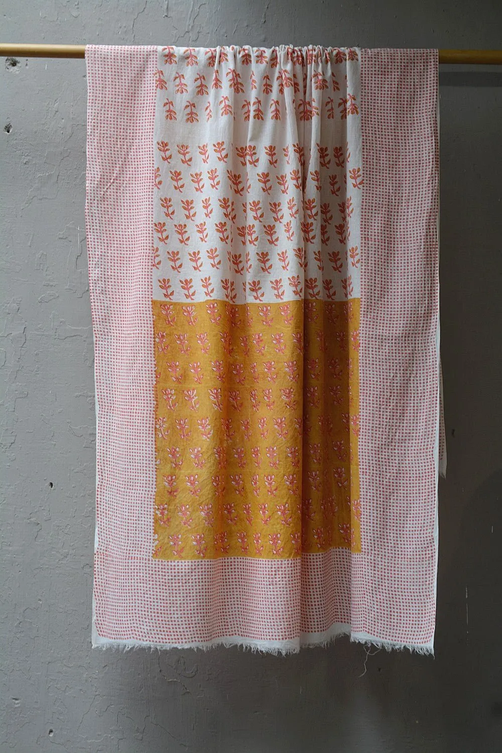 FLEUR - Block Printed Stole