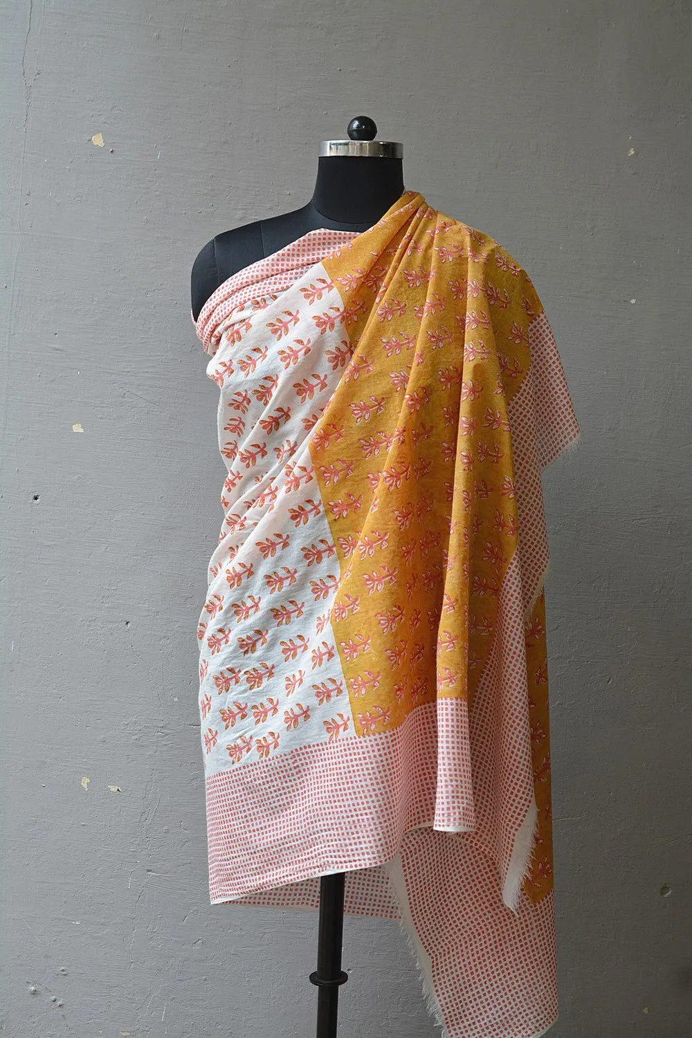 FLEUR - Block Printed Stole