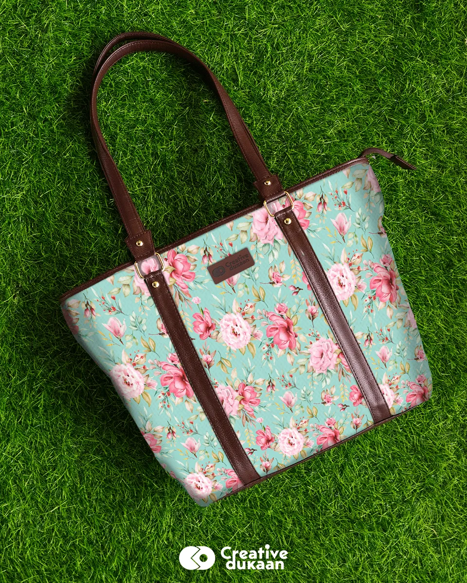 Floral Chic Stylish Tote Bags