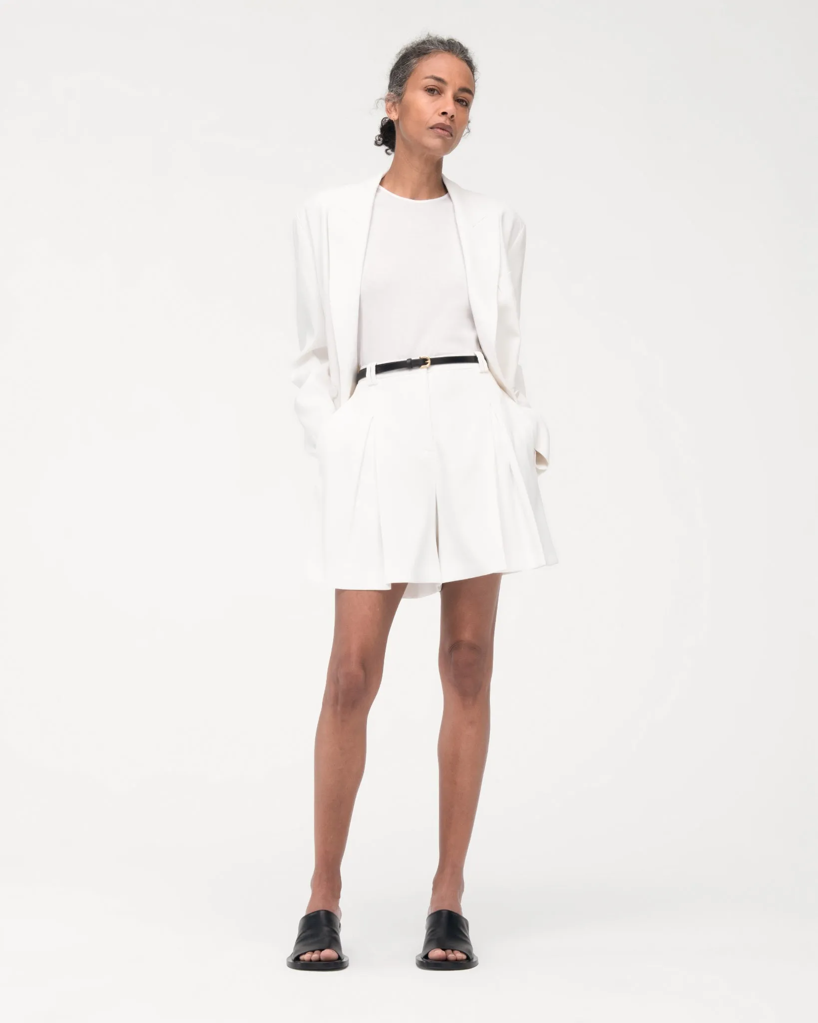 Fluid Pleated Short