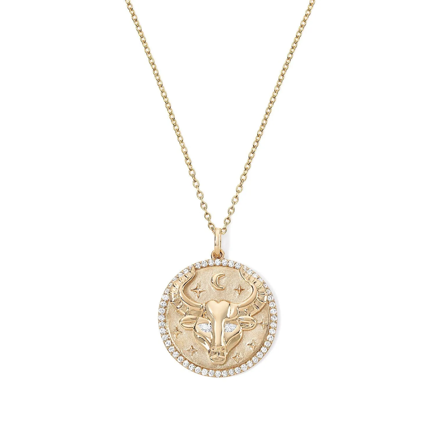 Gold and Diamond Zodiac Necklace