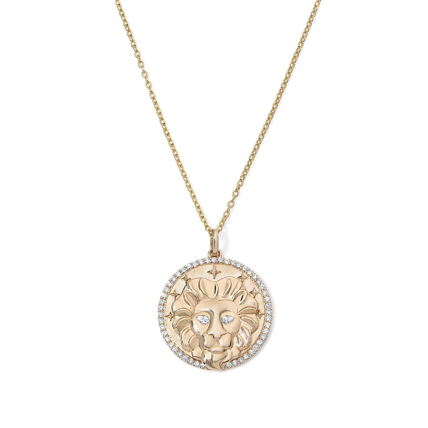 Gold and Diamond Zodiac Necklace