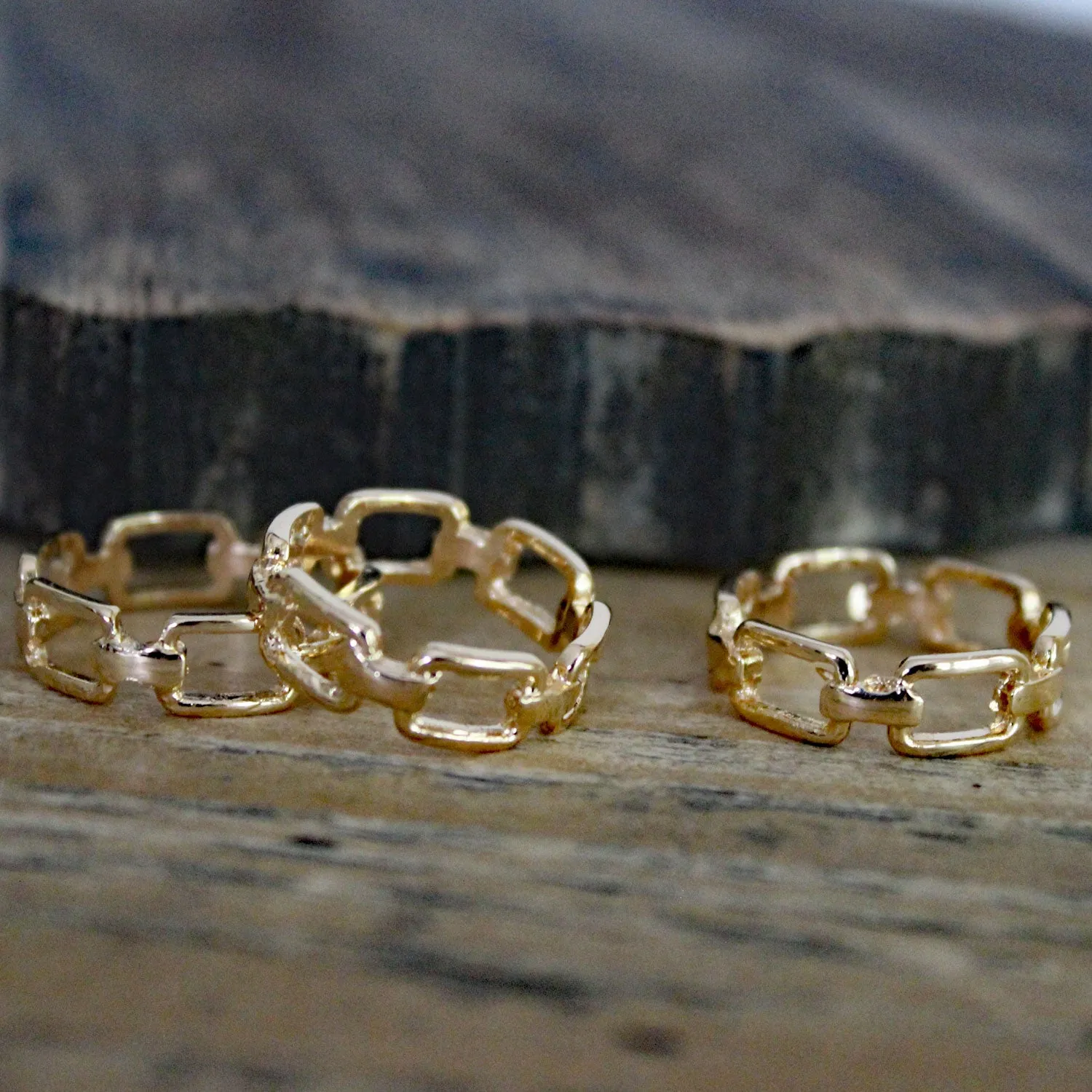 Gold Paperclip Ring