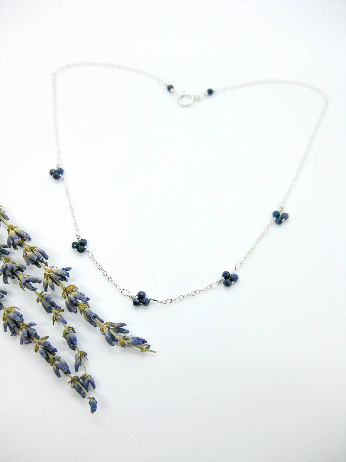 Hyacinth: Sapphire Choker - n530