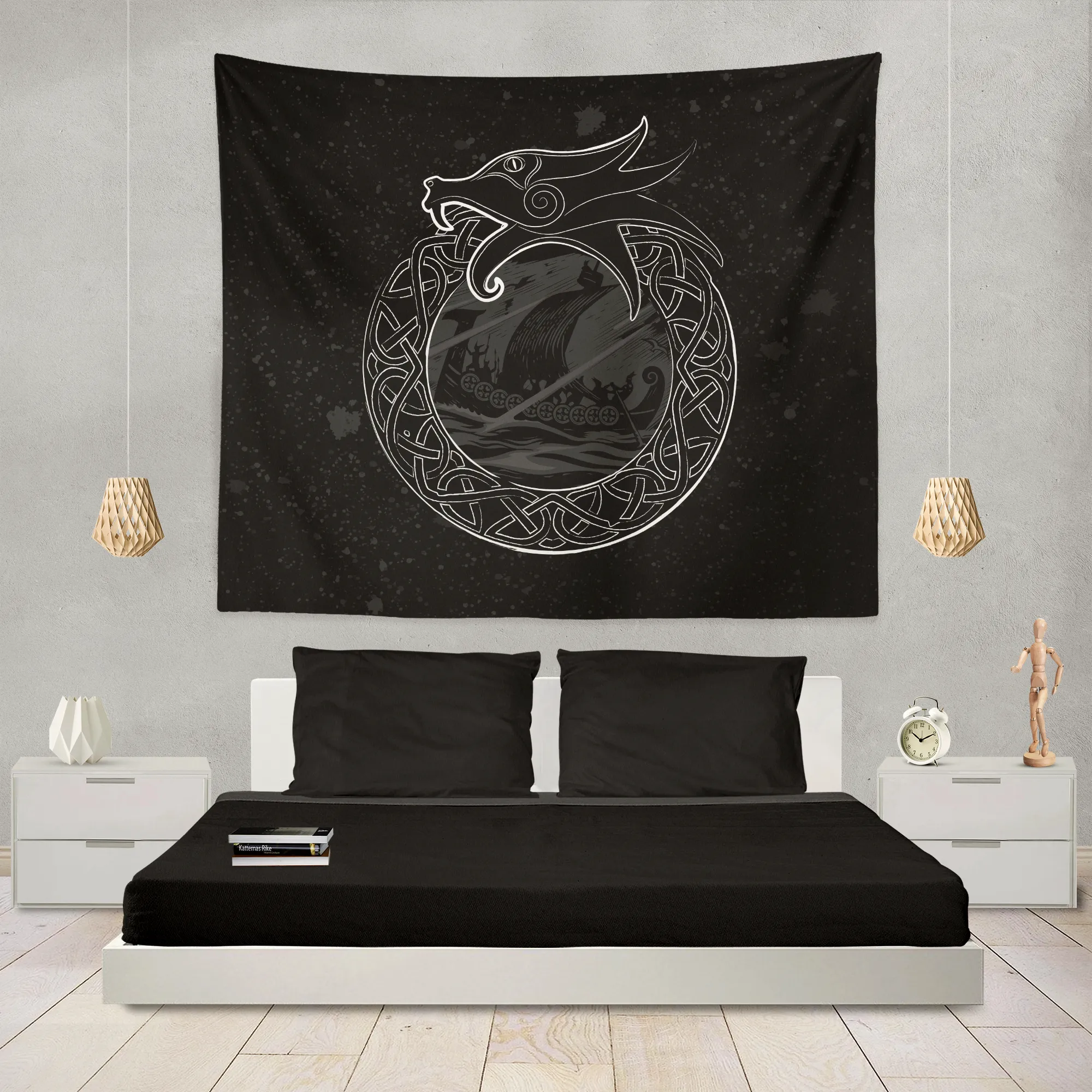 Jörmungandr Midgard Serpent Wall Tapestry