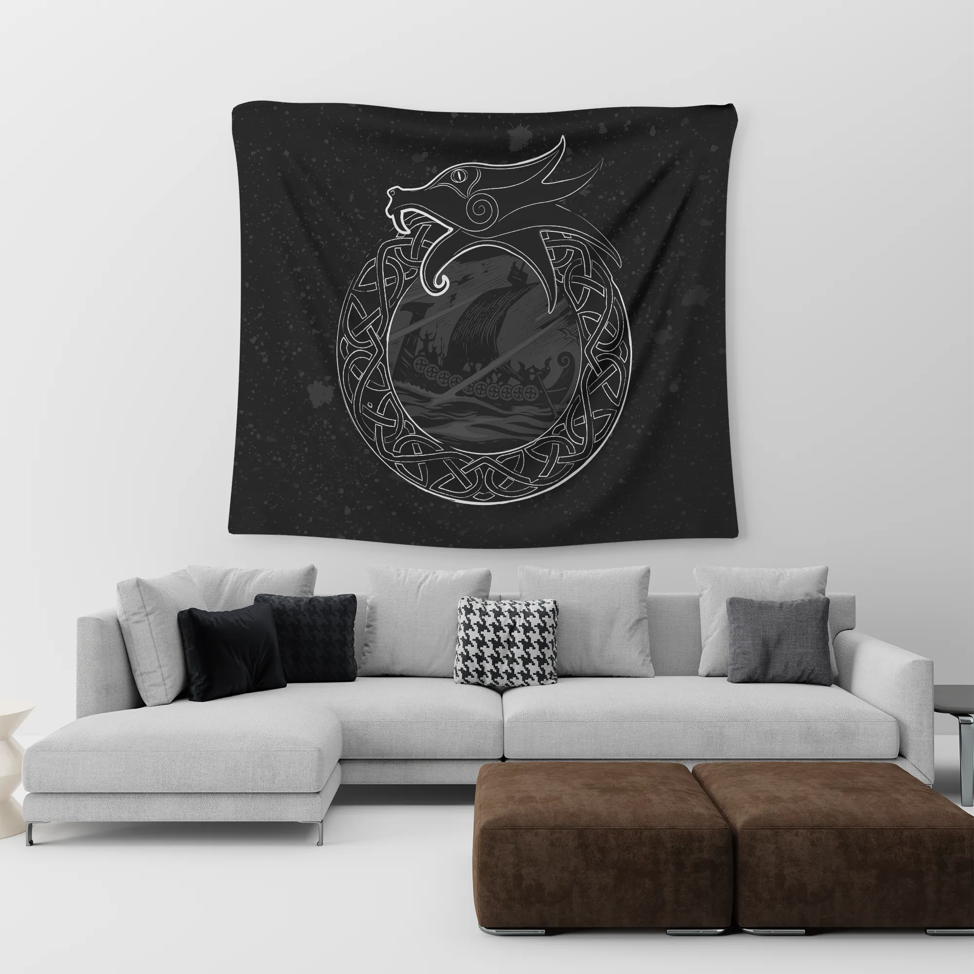 Jörmungandr Midgard Serpent Wall Tapestry