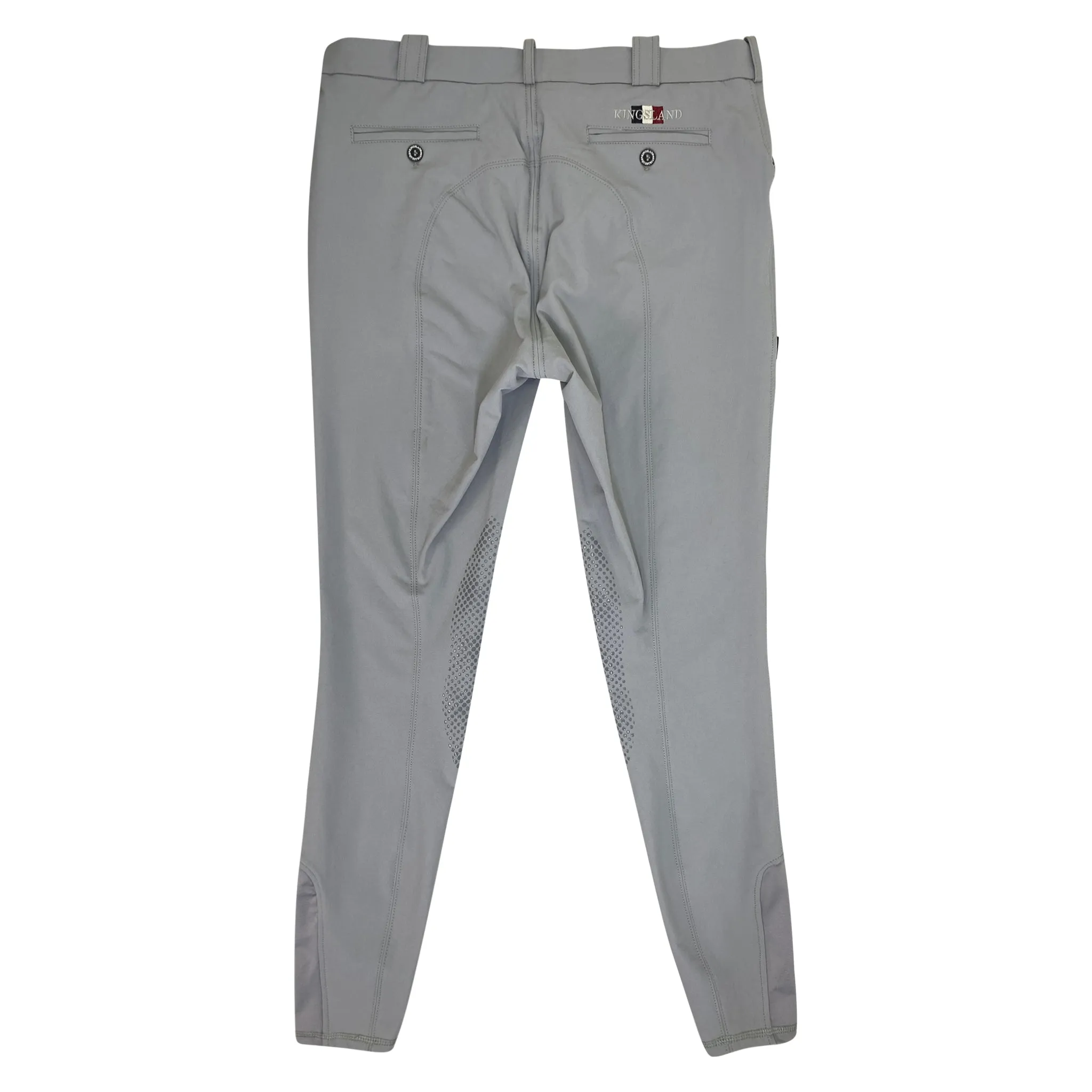 Kingsland 'Kenton' Knee Grip Breeches in Light Grey - Men's EU 54 (US 38)