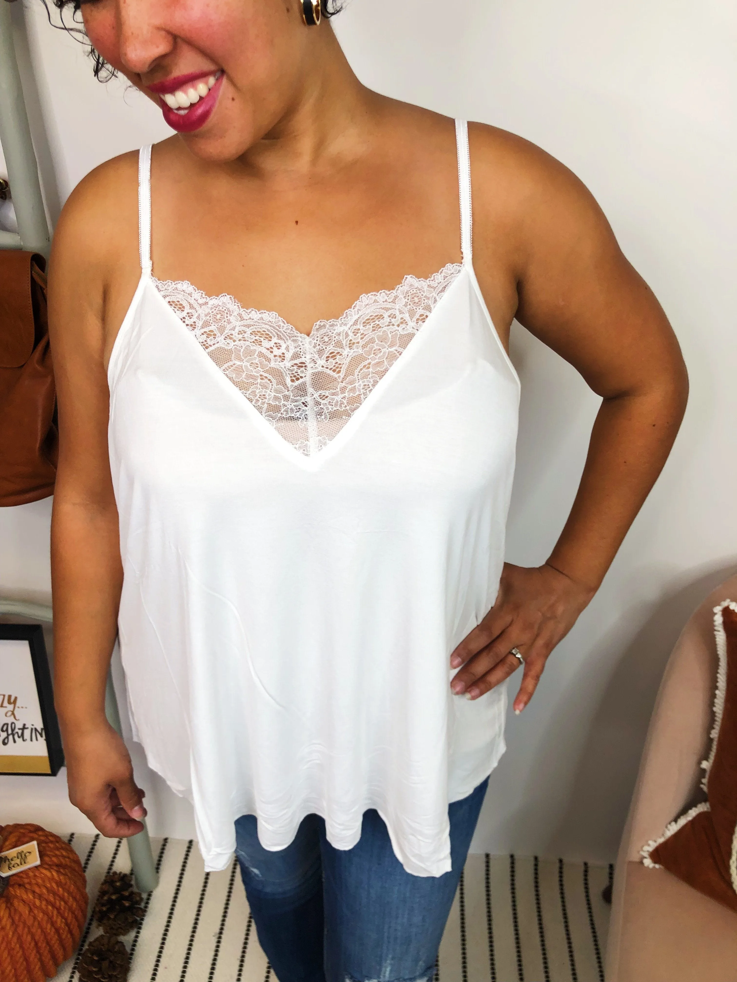 #L189 Royal Lace POL Top (IVORY)