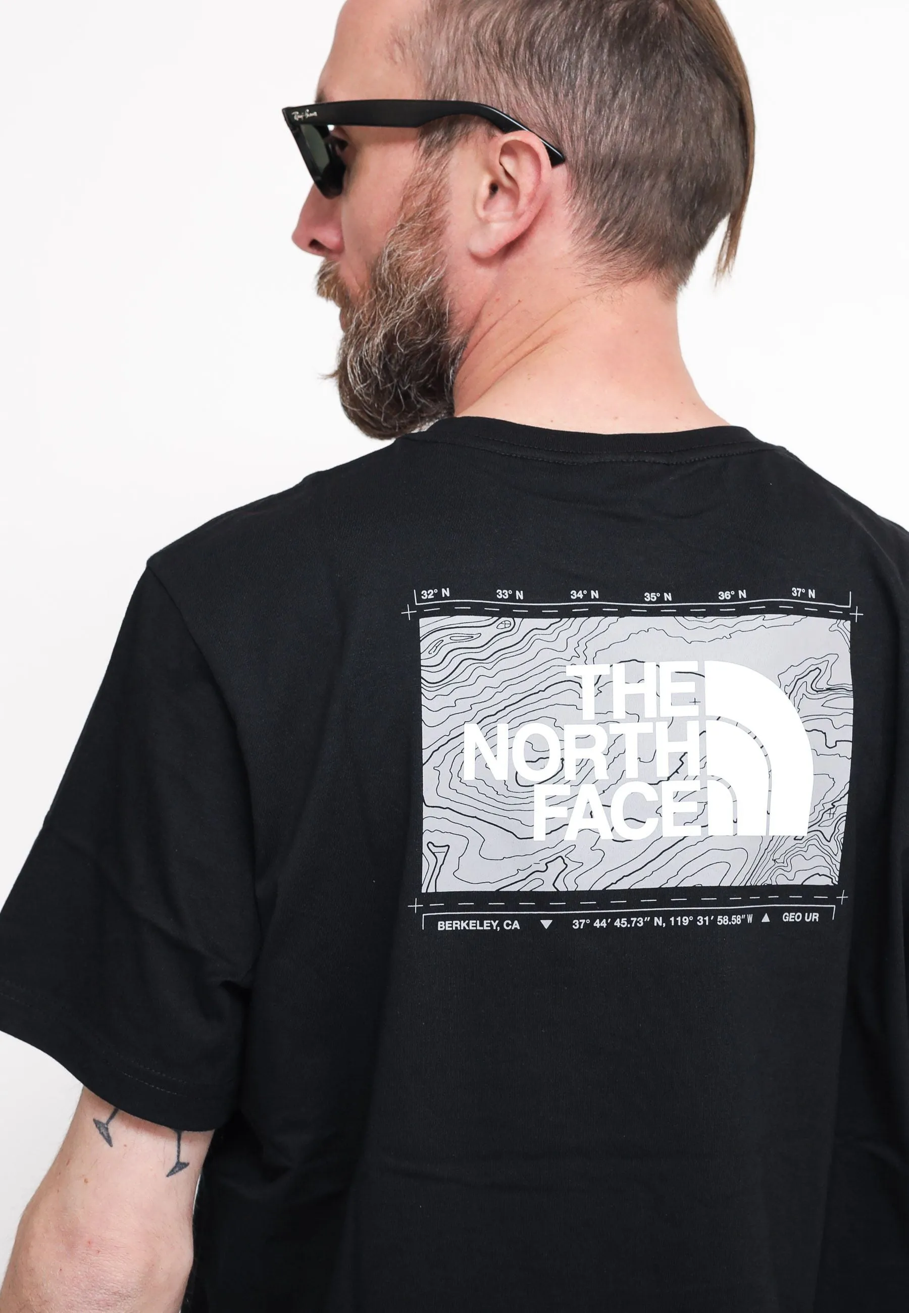 M New Odles Back Logo Tee TNF - Black