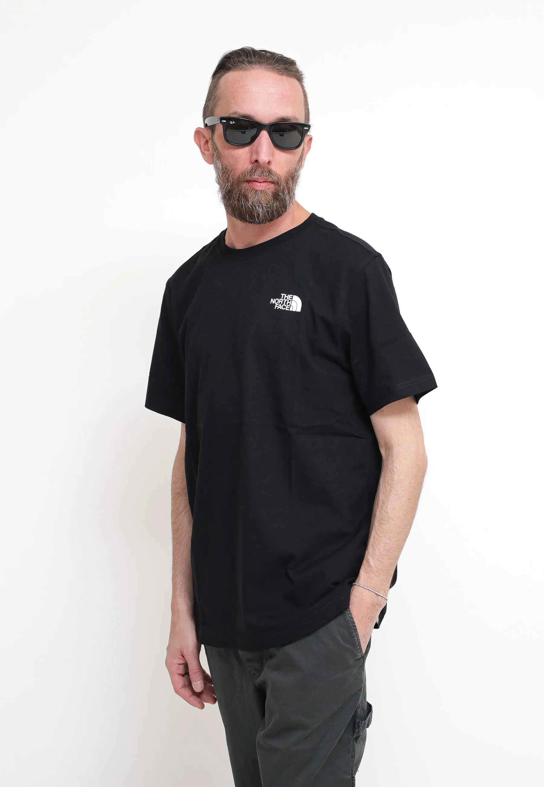 M New Odles Back Logo Tee TNF - Black