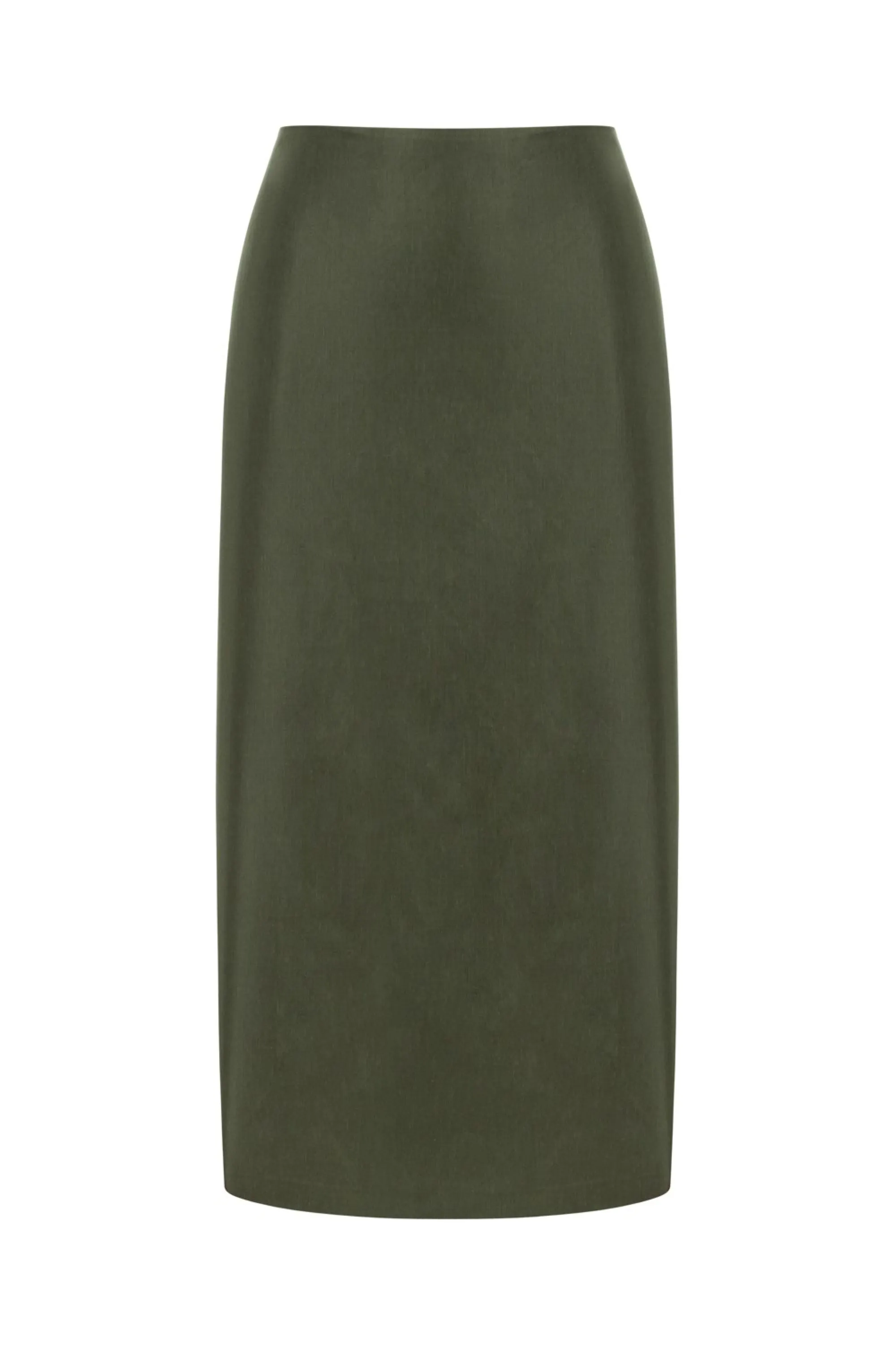 Midi Skirt with Back Slits