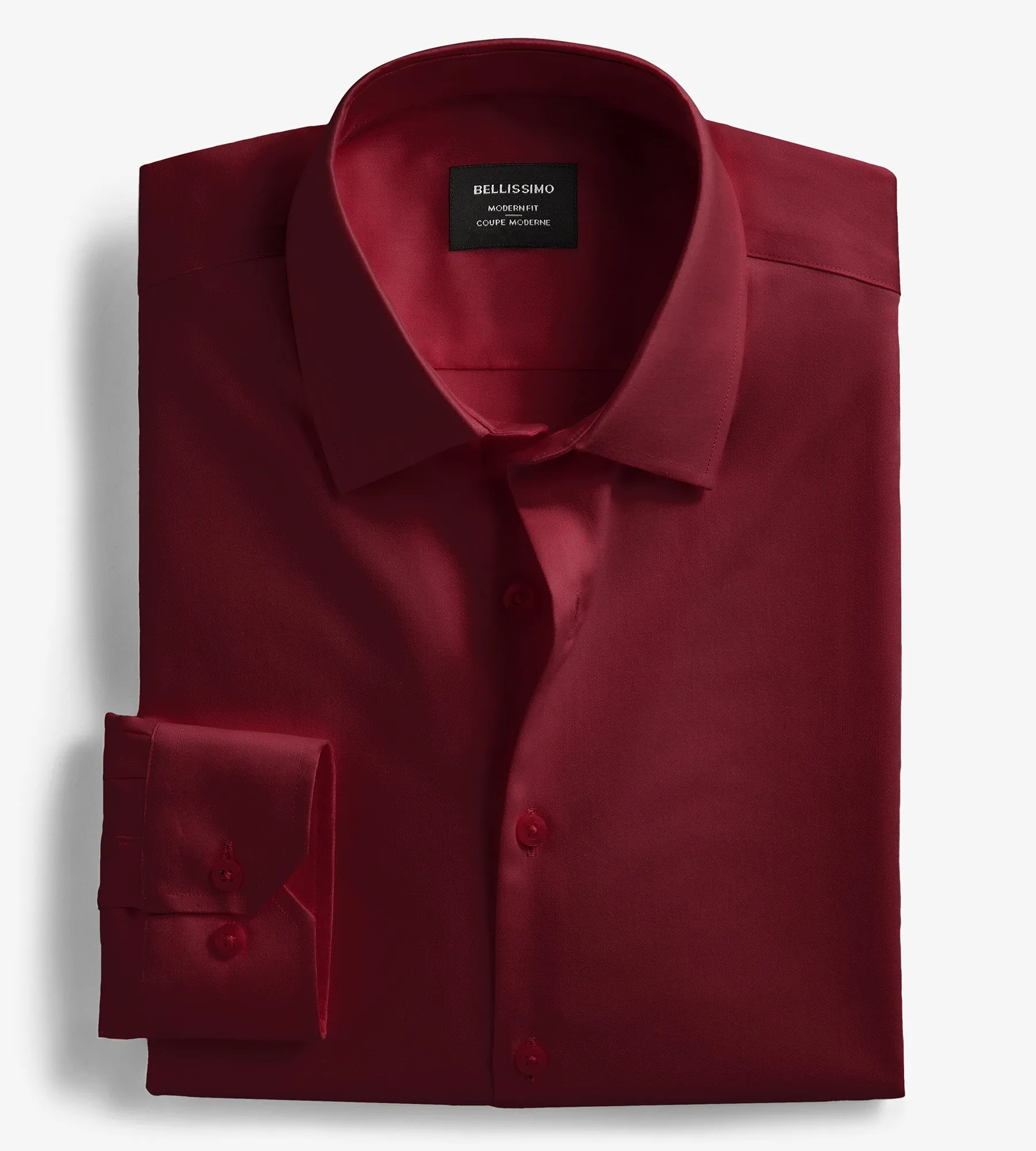 Modern Fit Non-Iron Sateen Dress Shirt