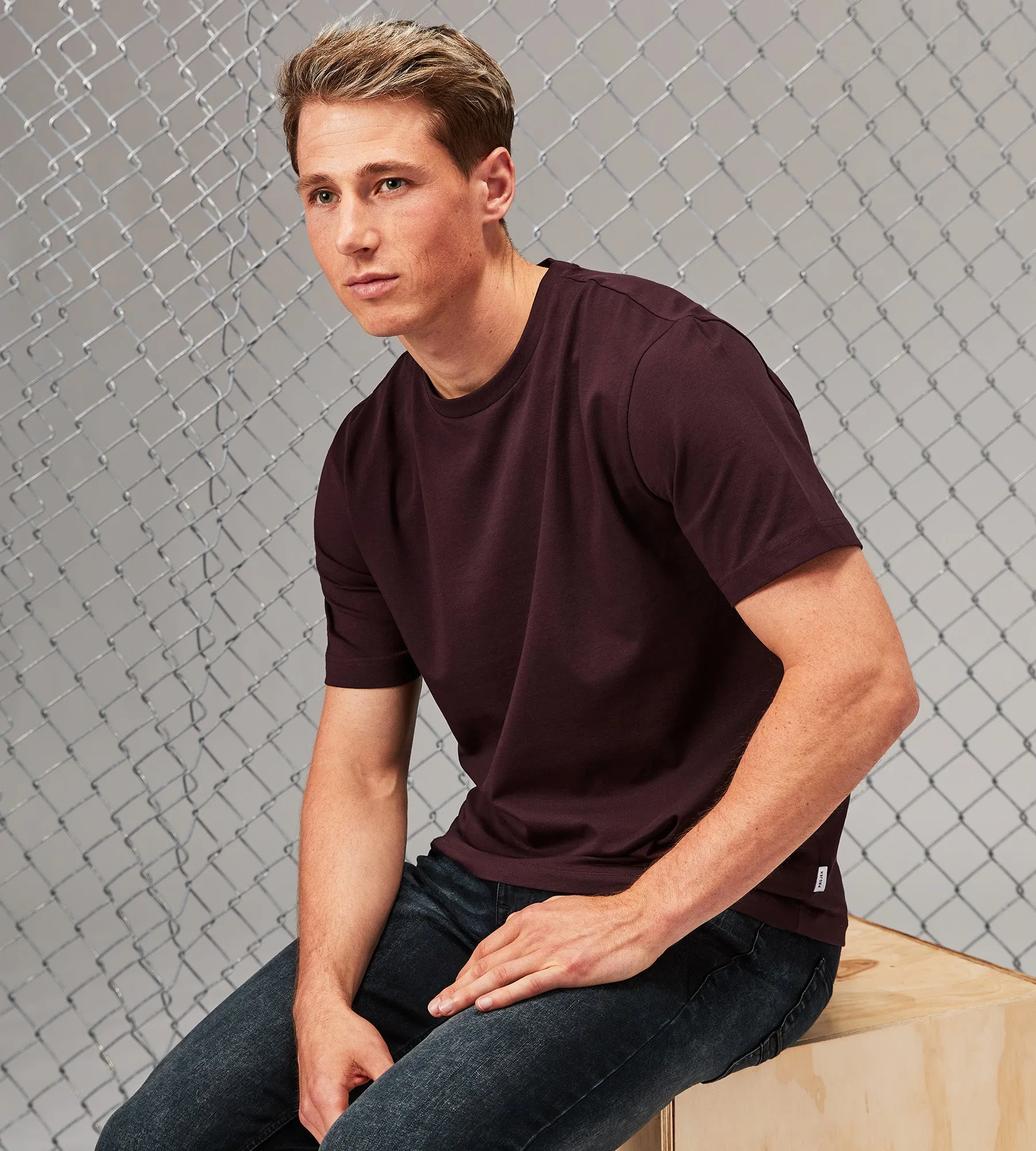 Modern Fit Short Sleeve Liquid Cotton Tee Shirt