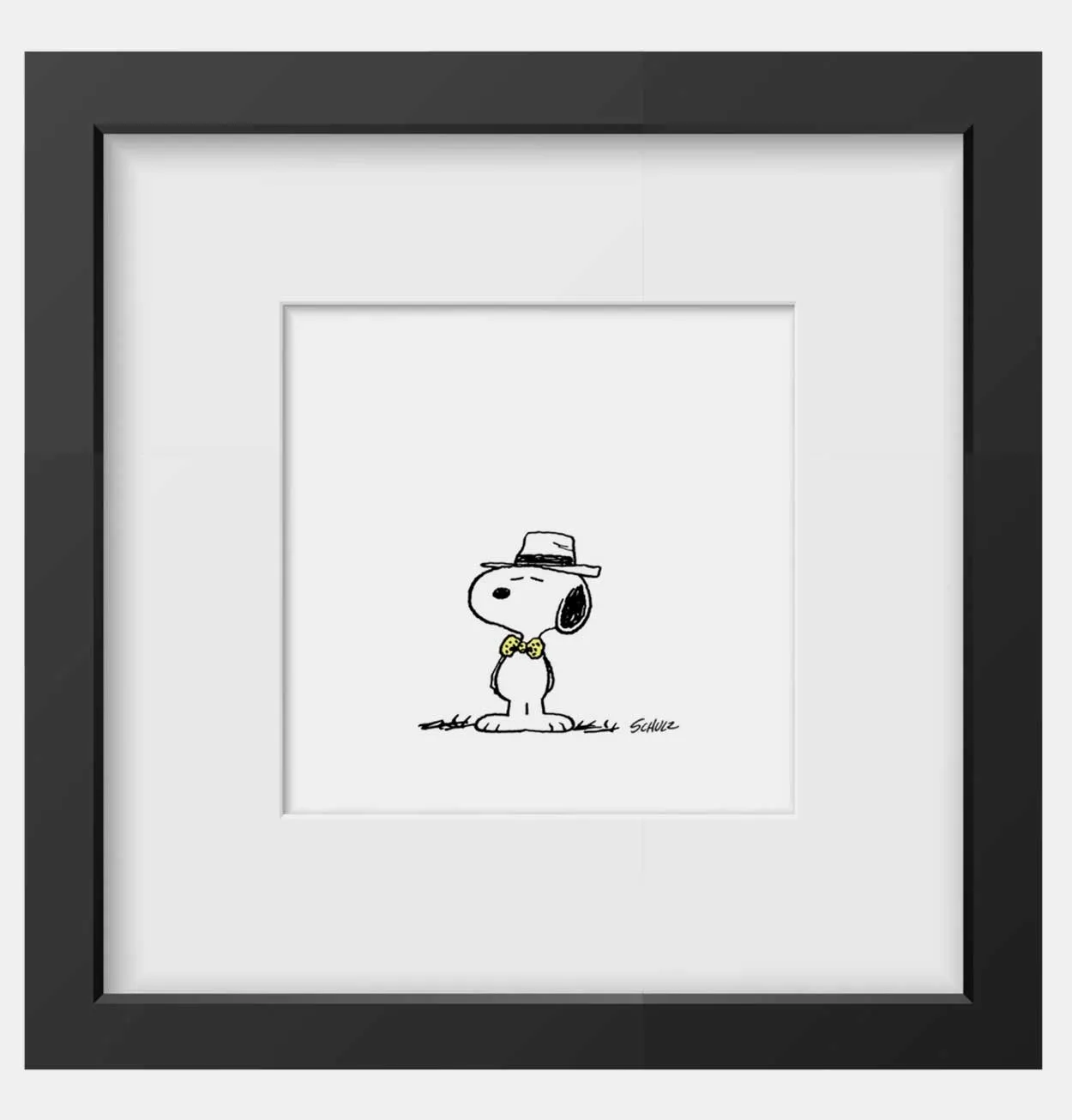 Peanuts Dapper Framed Handmade Print