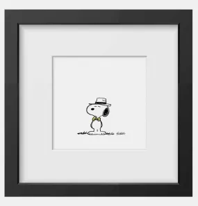 Peanuts Dapper Framed Handmade Print