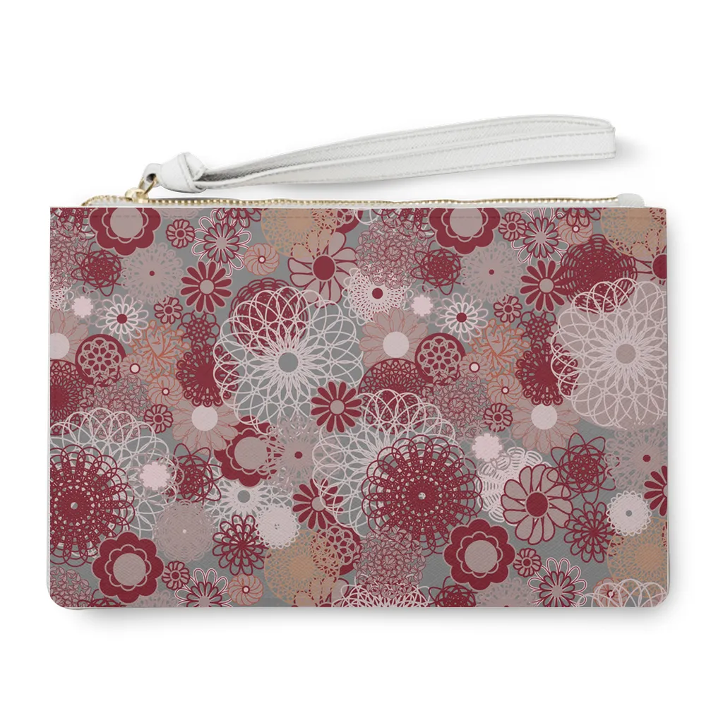 Pink Floral Clutch Bags