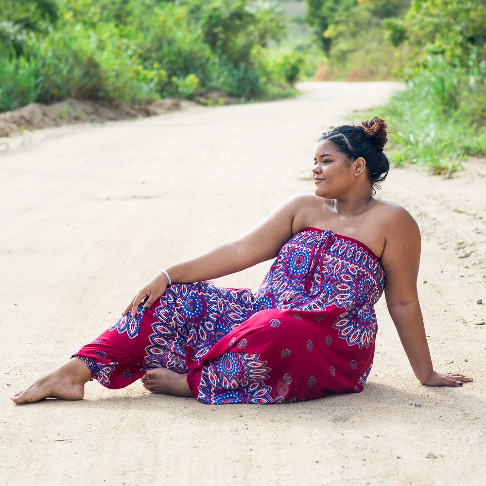 Plus Size Red Lotus Pants