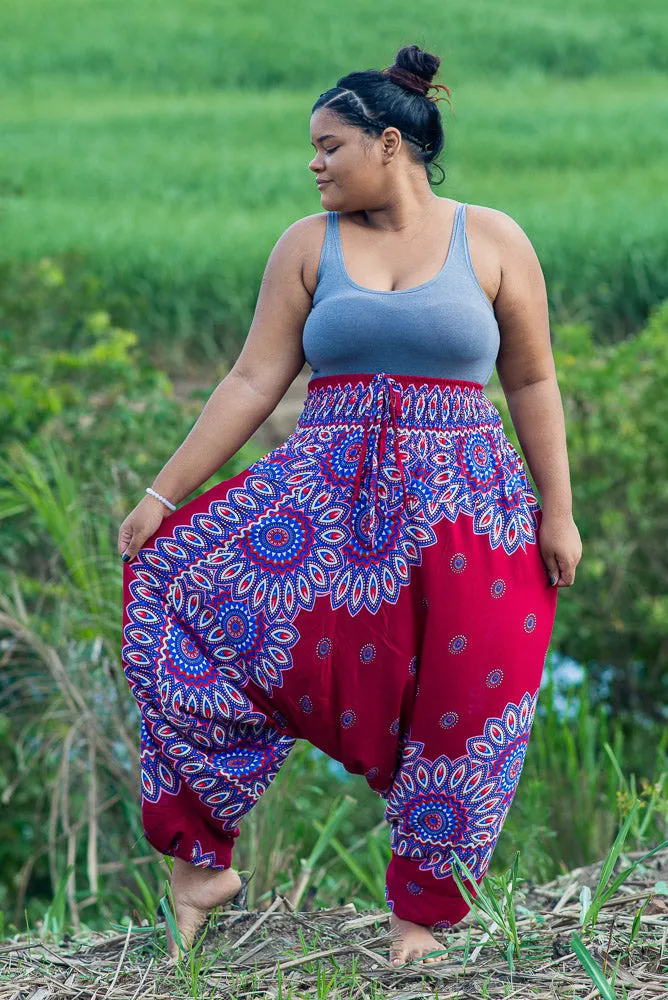 Plus Size Red Lotus Pants